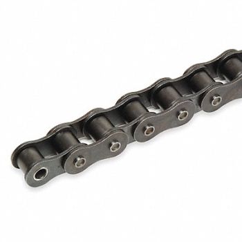 TSUBAKI Roller Chain 50ft Riveted Pin Steel, 1YHA4