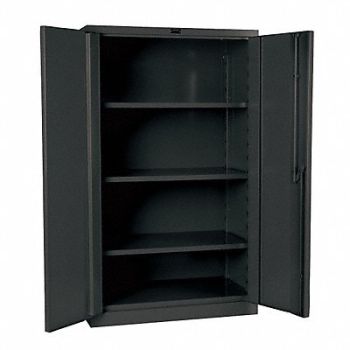 HALLOWELL Strg Cab 60 x48 x24 Charcoal 3Shlv, 1YHJ9