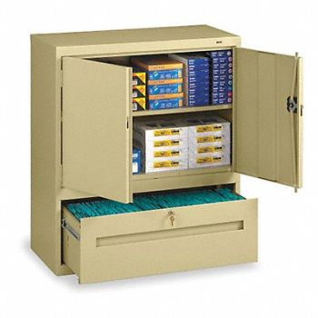 TENNSCO Lateral File Drawer Cabinet 1 Shelf Sand, 1YMD5