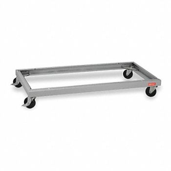 TENNSCO Caster Kit 48 in W x 24 in D Med Gray, 1YMD8