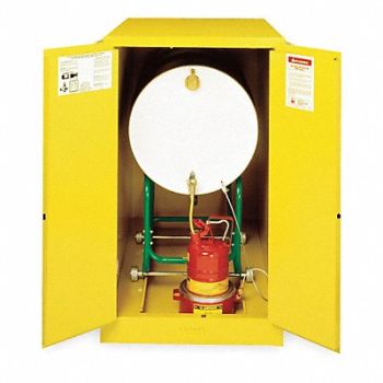 JUSTRITE Flammable Cabinet Horizontal 55 gal YLW, 1YNF2
