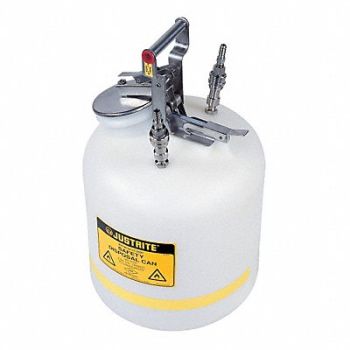 JUSTRITE HPLC Waste Can 5 gal PTFE, 1YNK7