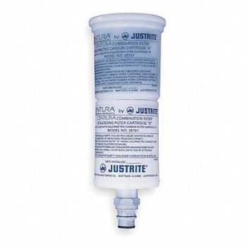 JUSTRITE Coalescing/Carbon Filter Polyethylene, 1YNK8