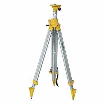 JOHNSON Adj Elevating Tripod Aluminum 118 1/8 In, 1YRT6