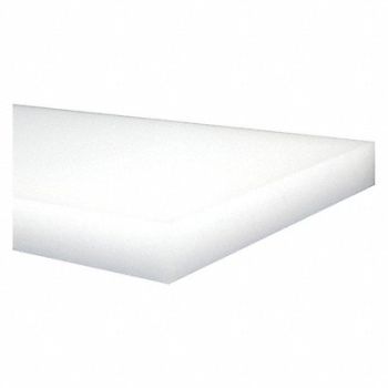 GRAINGER APPROVED K6064 PlstcSheet HDPE 48 x96 1.25 T OffWh Opq, 1ZAU1