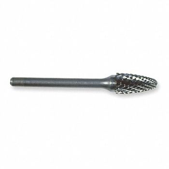 WIDIA METAL REMOVAL Carbide Bur Round Nose Tree 1/4 Dbl Ct, 2RPV1
