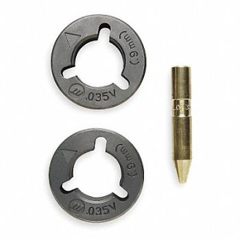 MILLER ELECTRIC MILLER 2pc MIG V-Groove Drive Roll Kit, 1Z621