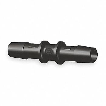 ELDON JAMES Straight Coupler 3/8In Barbed Nylon PK10, 1ZJA2