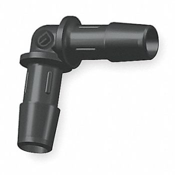 ELDON JAMES Elbow 90 Deg 3/16 In Barbed Nylon PK10, 1ZJT9