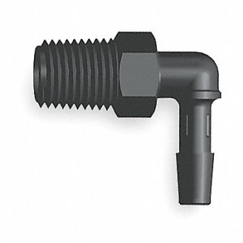 ELDON JAMES Elbow Threaded Nylon 1/4 In NPT PK10, 1ZJU6