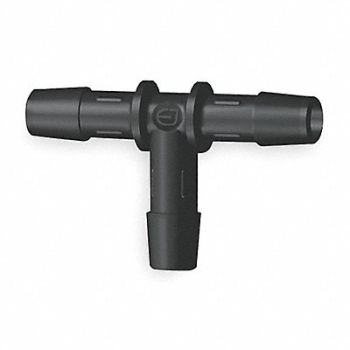 ELDON JAMES Tee 1/8 In Barbed Nylon PK10, 1ZJD9