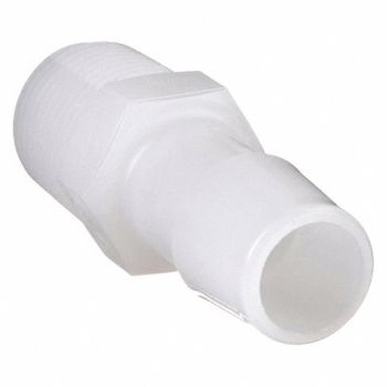 ELDON JAMES Adapter Thread To Barb PVDC 1/4 In PK5, 1ZJG4