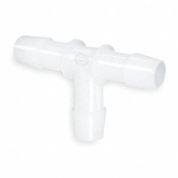 ELDON JAMES Tee 1/2 In Barbed PVC PK5, 1ZJN7