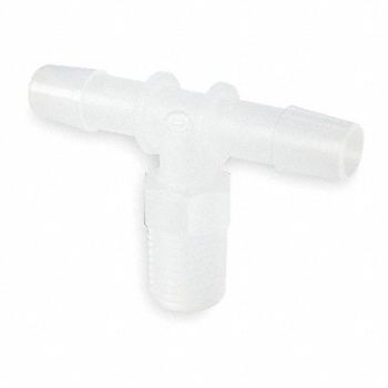 ELDON JAMES Tee Thread To Barb PVDC 3/8 In PK5, 1ZJP2