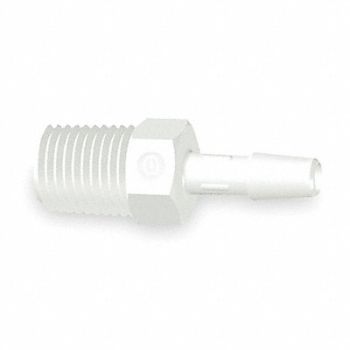 ELDON JAMES Adapter 1/2 x 1/2 In Polypropylene PK10, 1ZKH5