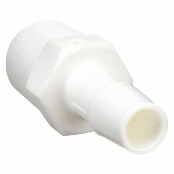 ELDON JAMES Adapter 5/16 x 3/8 In Polypropylene PK10, 1ZKG7