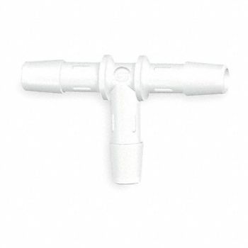 ELDON JAMES Tee 1/2 In Barbed Polypropylene PK10, 1ZKU1