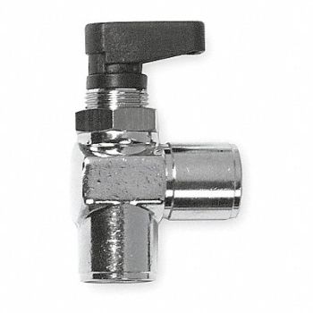 AIGNEP USA Brass Mini Ball Valve Angle FNPT 3/8 in, 1ZPJ6