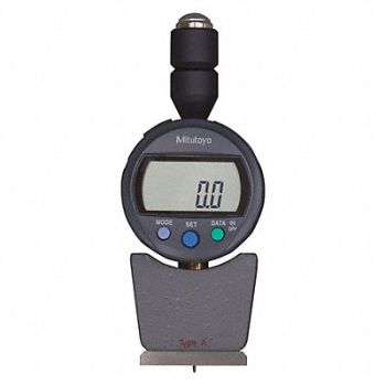 MITUTOYO Digital Durometer Shore A 1.73 x 0.71 In, 1ZRT4