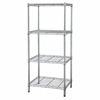 GRAINGER APPROVED Wire Shlv Unit Cap 600 lb 18inx63inx48in, 1ZTJ5