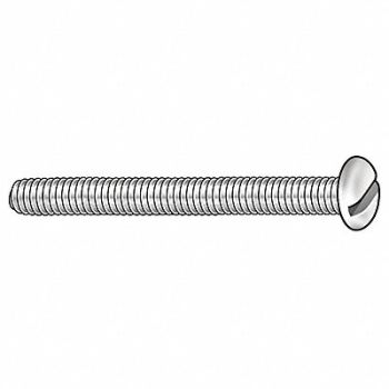 GRAINGER APPROVED Mach Screw Pan 6-32 x 1/4 L PK100, 1ZU59
