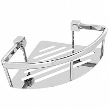 WINGITS Corner Shower Basket SS Polished 8 in W, 34TF68