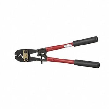 KLEIN TOOLS Crimper 6 to 4/0 AWG 19-1/2 L, 25D147