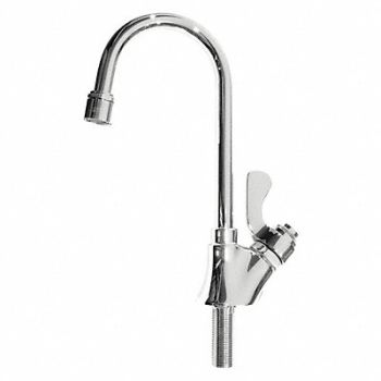 HAWS Sink Faucet Self Closing Lever Gooseneck, 200P62