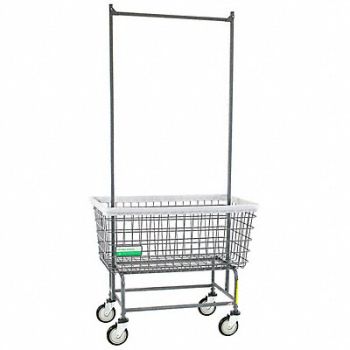 R B WIRE PRODUCTS INC. Wire Laundry Cart 600 lb Ld Cap. Gray, 445V89