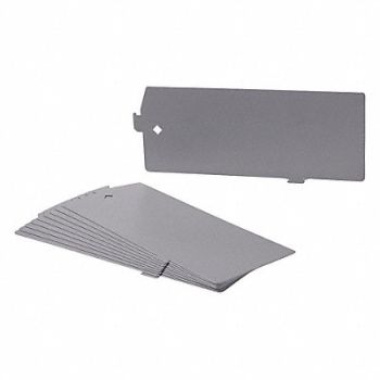 LORELL Lateral File Divider KitBlack PK10, 203C47