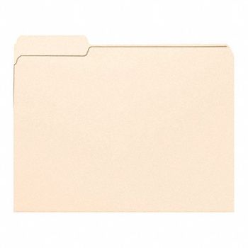 NATURE SAVER Manila File Folder Letter 1/3Cut PK100, 203N23