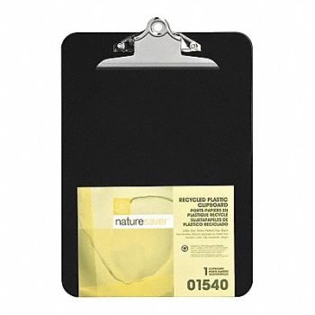NATURE SAVER Plastic ClipboardsPlasticBlack, 203U33