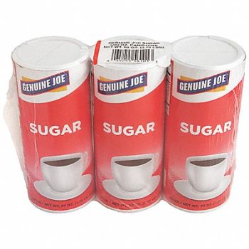 GENUINE JOE Sugar Canister20Oz PK3, 204D74