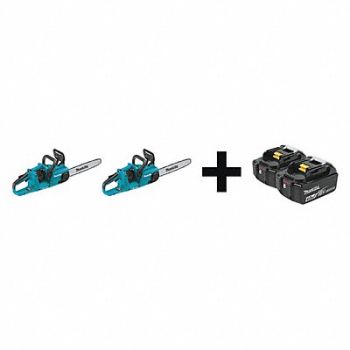 MAKITA Chain Saw Kit Battery 14 Bar Length, 204H25