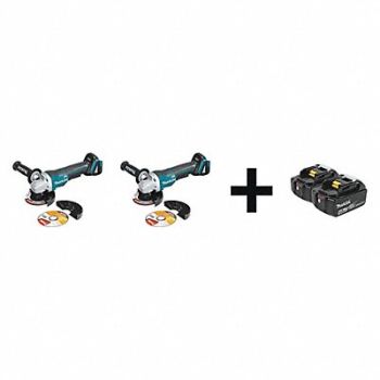 MAKITA Cordless Angle Grinder Kit 18.0V, 204H30