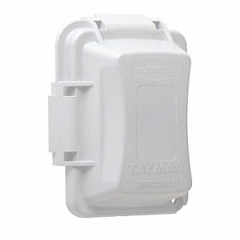 RACO While In Use Cover 2-3/4 D 1 Gang White, 52AX62