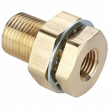 PARKER Anchor Coupling Brass 1 in MNPT x FNPT, 13Y872