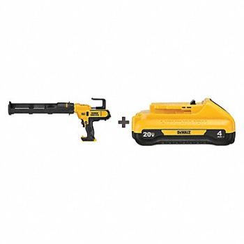 DEWALT Caulk Gun Kit 20V DC 29 oz Open Frame, 209F44