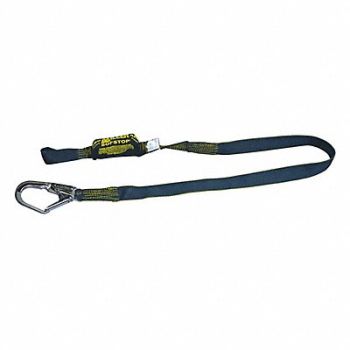 HONEYWELL MILLER Shock-Absorbing Lanyard Black, 20A469