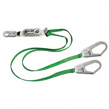 HONEYWELL MILLER Shock-Absorbing Lanyard 6 ft 400 lb., 20A565