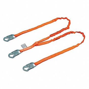 HONEYWELL MILLER Shock-Absorbing Lanyard Orange, 20C035