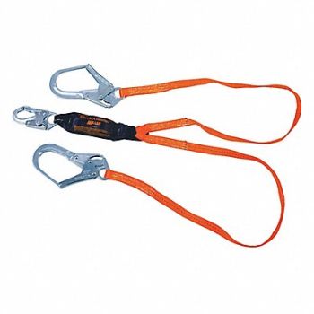 HONEYWELL MILLER Shock-Absorbing Lanyard Orange, 20C088