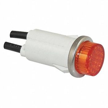 GRAINGER APPROVED Raised Indicator Light Amber 24V, 20C842