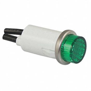 GRAINGER APPROVED Raised Indicator Light Green 24V, 20C843