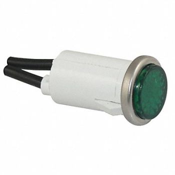 GRAINGER APPROVED Flush Indicator Light Green 120V, 20C848