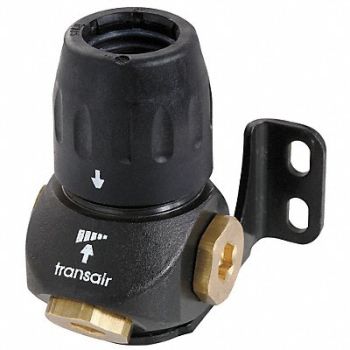 Port Wall Bracket 3 Transair Brass, 20CM61