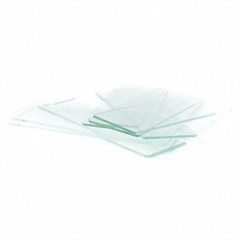 LAB SAFETY SUPPLY Slide Clipped Corner Ground Edges PK72, 20F865