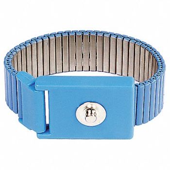 SCS Static Control Wrist Strap Blue Metal, 20FV94