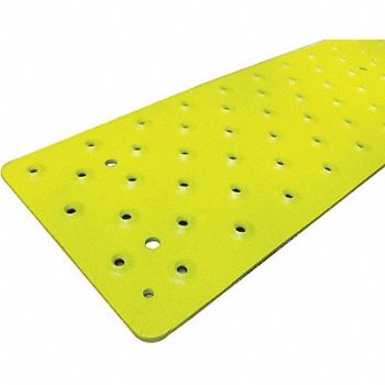 HANDI RAMP Stair Tread Cover Yellow 48in W Alum, 20G093