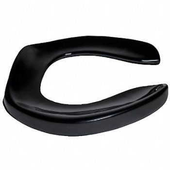 CENTOCO Toilet Seat Round Bowl Open Front Black, 20G113